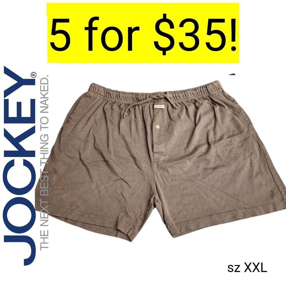 Jockey Gray Cotton Lounge Shorts with Pockets Sale 5 for 35